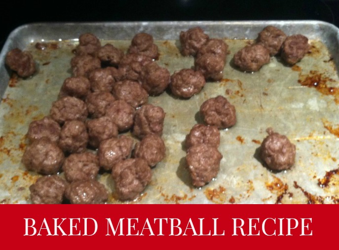Baked Meatball Recipe--great to use in freezer meals!