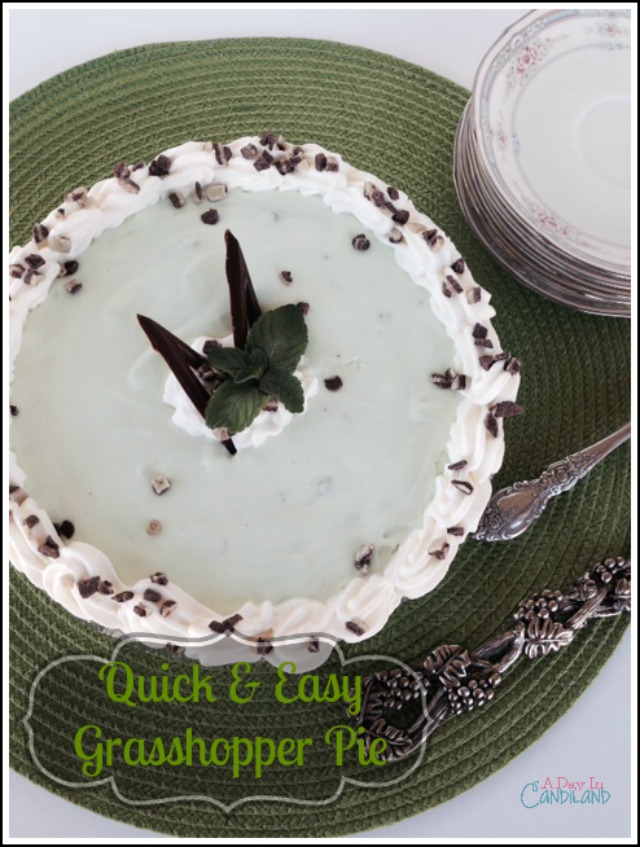 Quick & Easy Grasshopper Pie