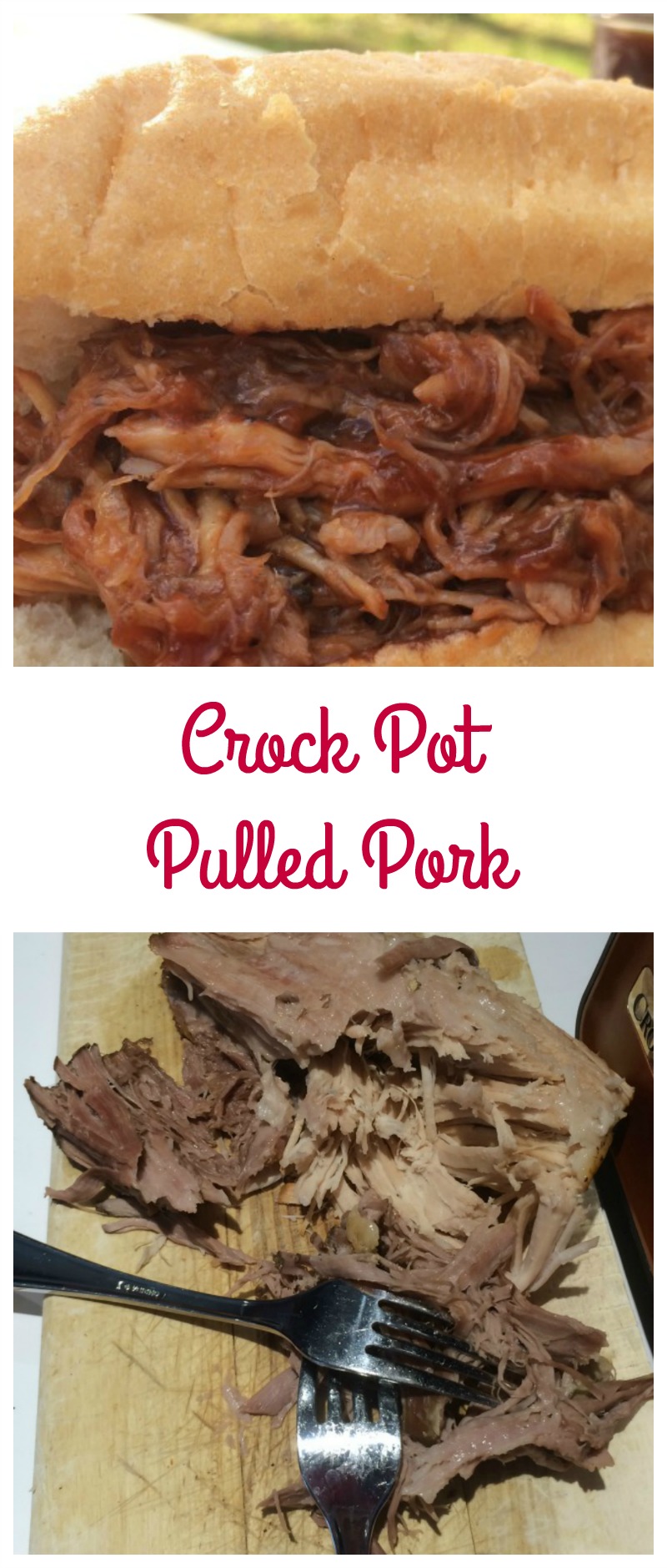 This Crock Pot Pulled Pork is a summertime favorite in our house! I love how we can have a yummy dinner without having to spend all day in a hot kitchen!