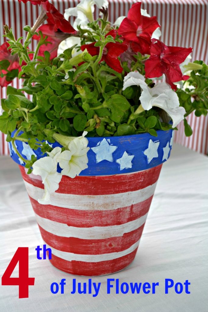 4th of July Flower Pot