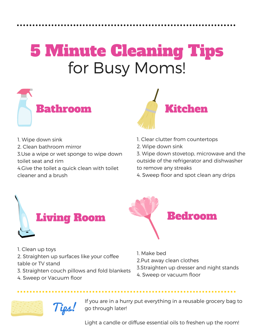 5 Minute Cleaning Tips