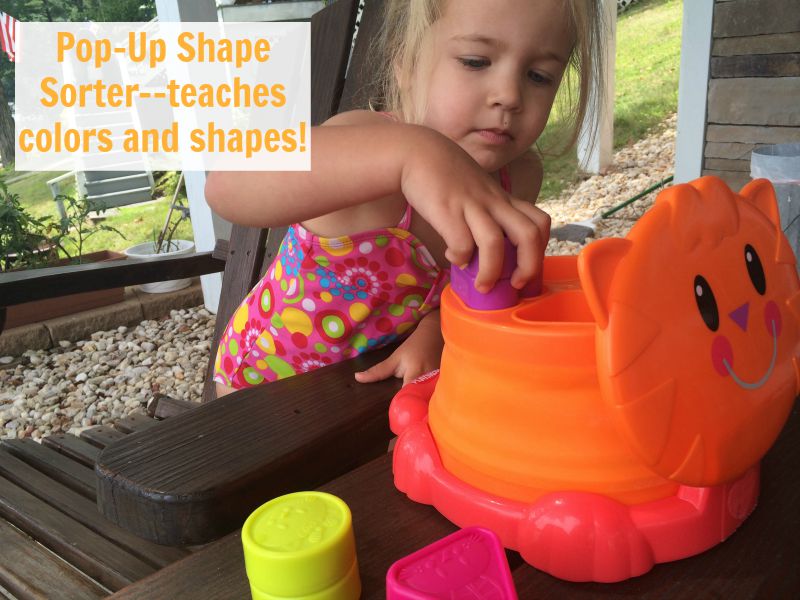 Pop Up Shape Sorter--teaches colors and shapes #ad #PLAYSKOOLCREW
