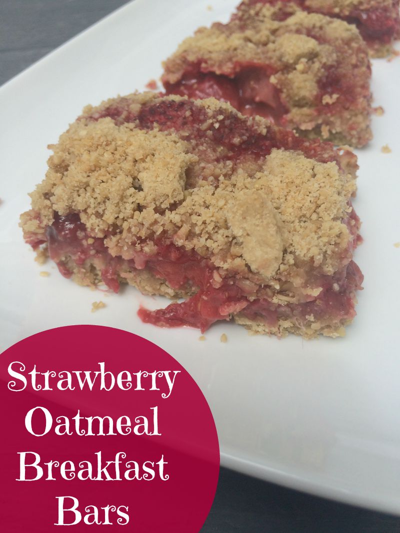 Strawberry Oatmeal Breakfast Bars #CVSBacktoSchool #ad
