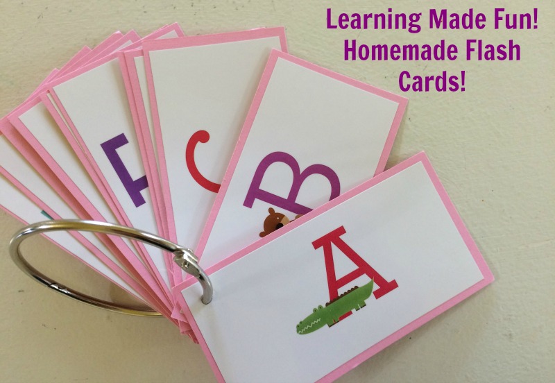 Learning Made Fun! Homemade Flash Cards