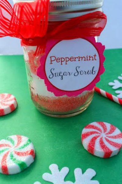 DIY Peppermint Sugar Scrub